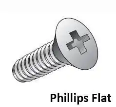 Phillips Flat Head 82 Degree Machine Screws Image