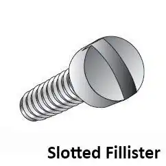 Slotted Fillister Head Machine Screws Image