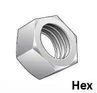 Hex Nut 40% Glass-Filled Polyurethane Image